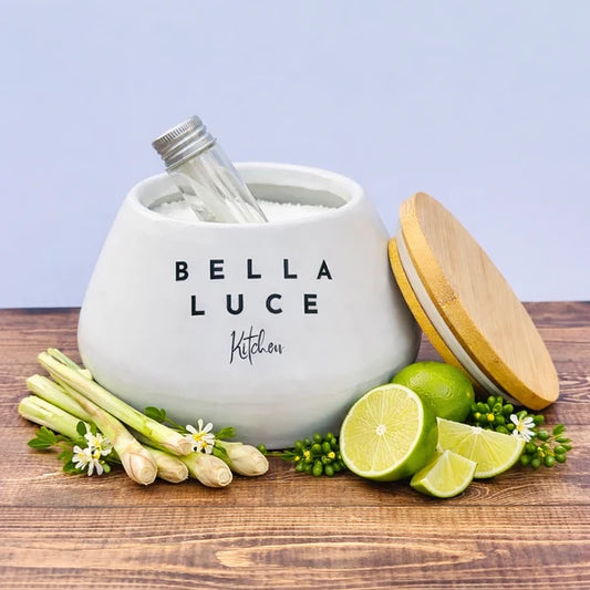 Bella Luce | Kitchen Sand Candle | Lemongrass & Persian Lime