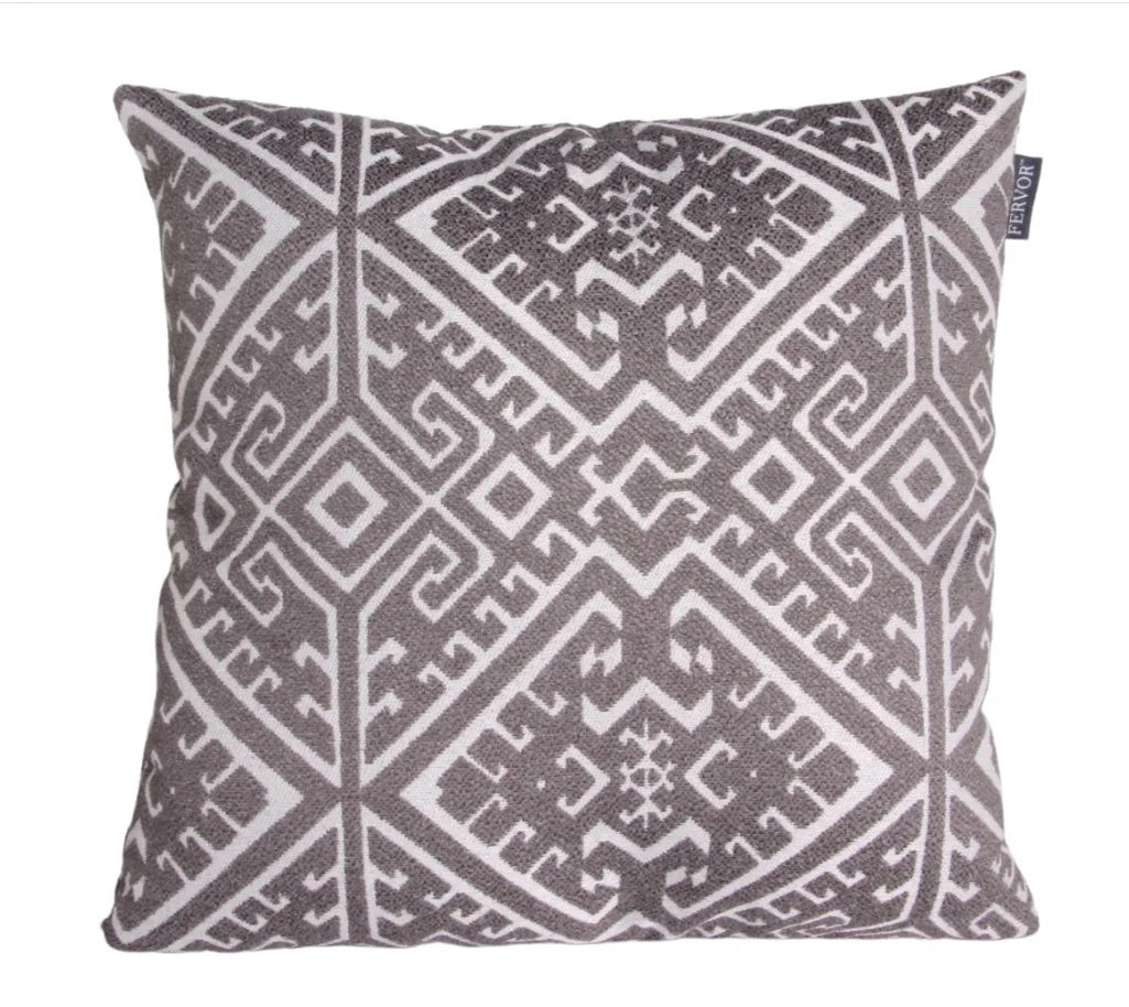 Aztec Grey Cushion Cover