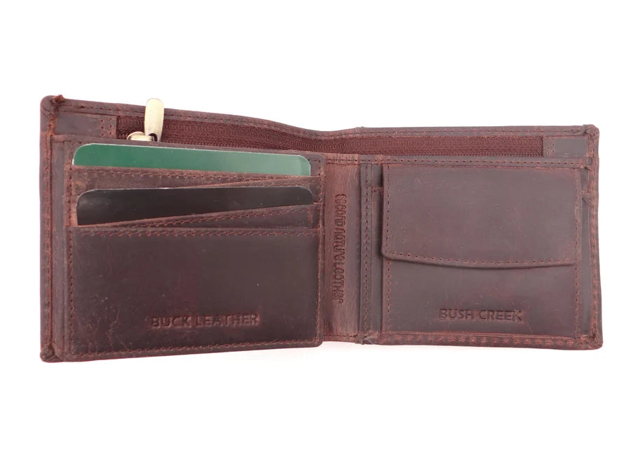 Second Nature Leather | Bush Creek Billfold Wallet | Various Colours