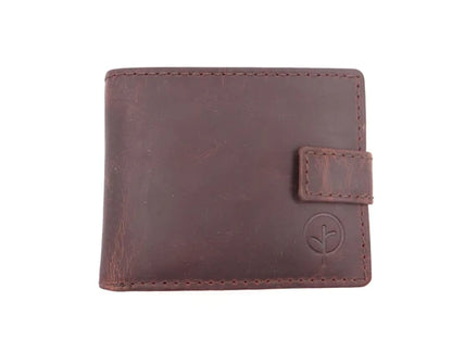 Second Nature Leather | Bush Creek Leather Billfold Wallet with Fastener | Various Colours