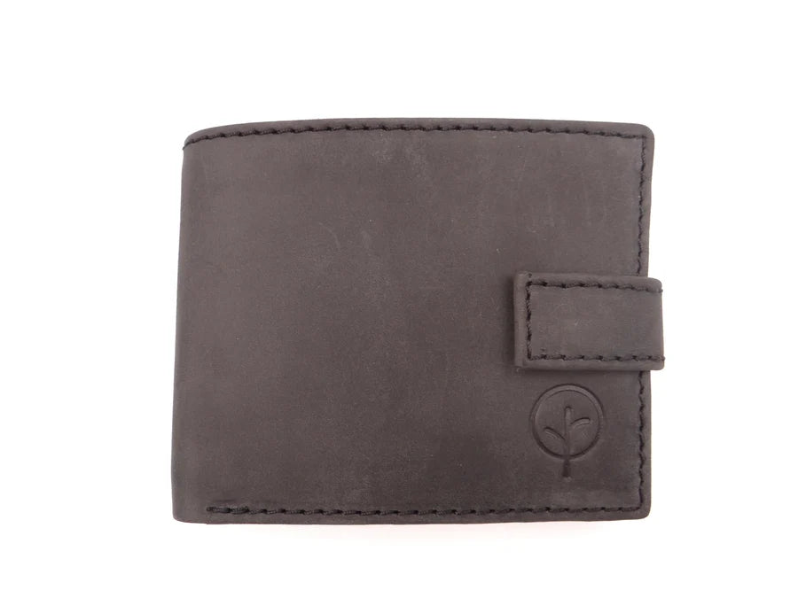 Second Nature Leather | Bush Creek Leather Billfold Wallet with Fastener | Various Colours