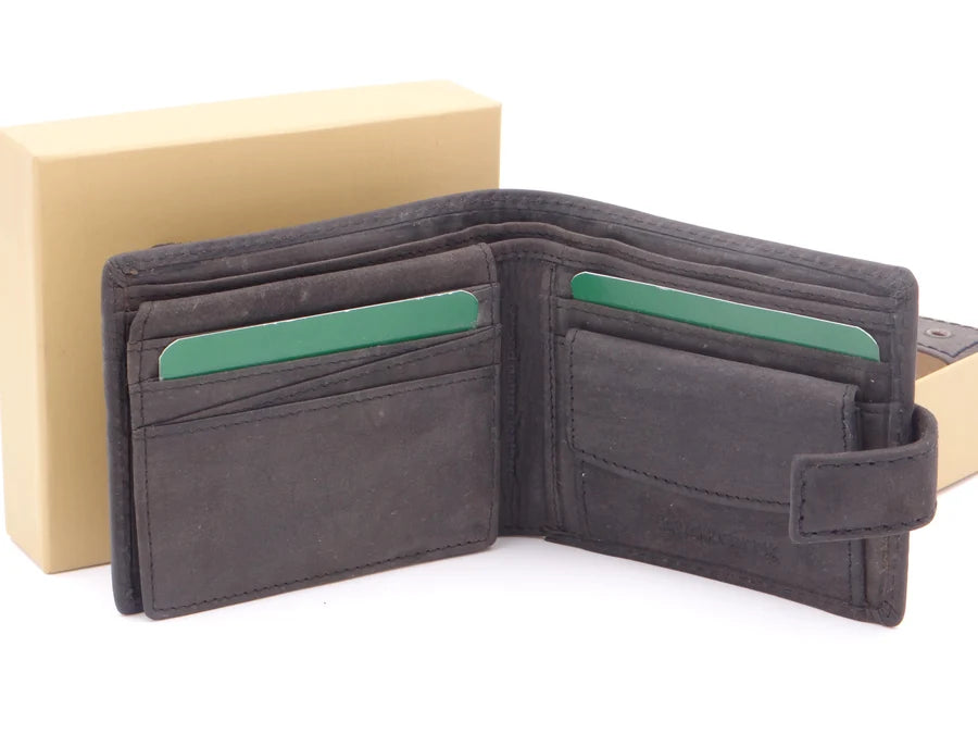 Second Nature Leather | Bush Creek Leather Billfold Wallet with Fastener | Various Colours