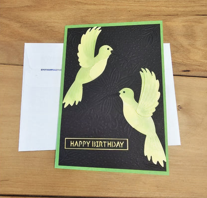 Cards By Flora | Birthday Humming Bird | Handmade Cards