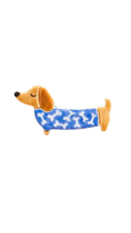 Backyard Ceramics | Sausage Dog Magnet | Various Colours