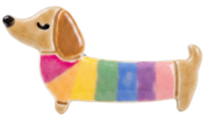 Backyard Ceramics | Sausage Dog Magnet | Various Colours