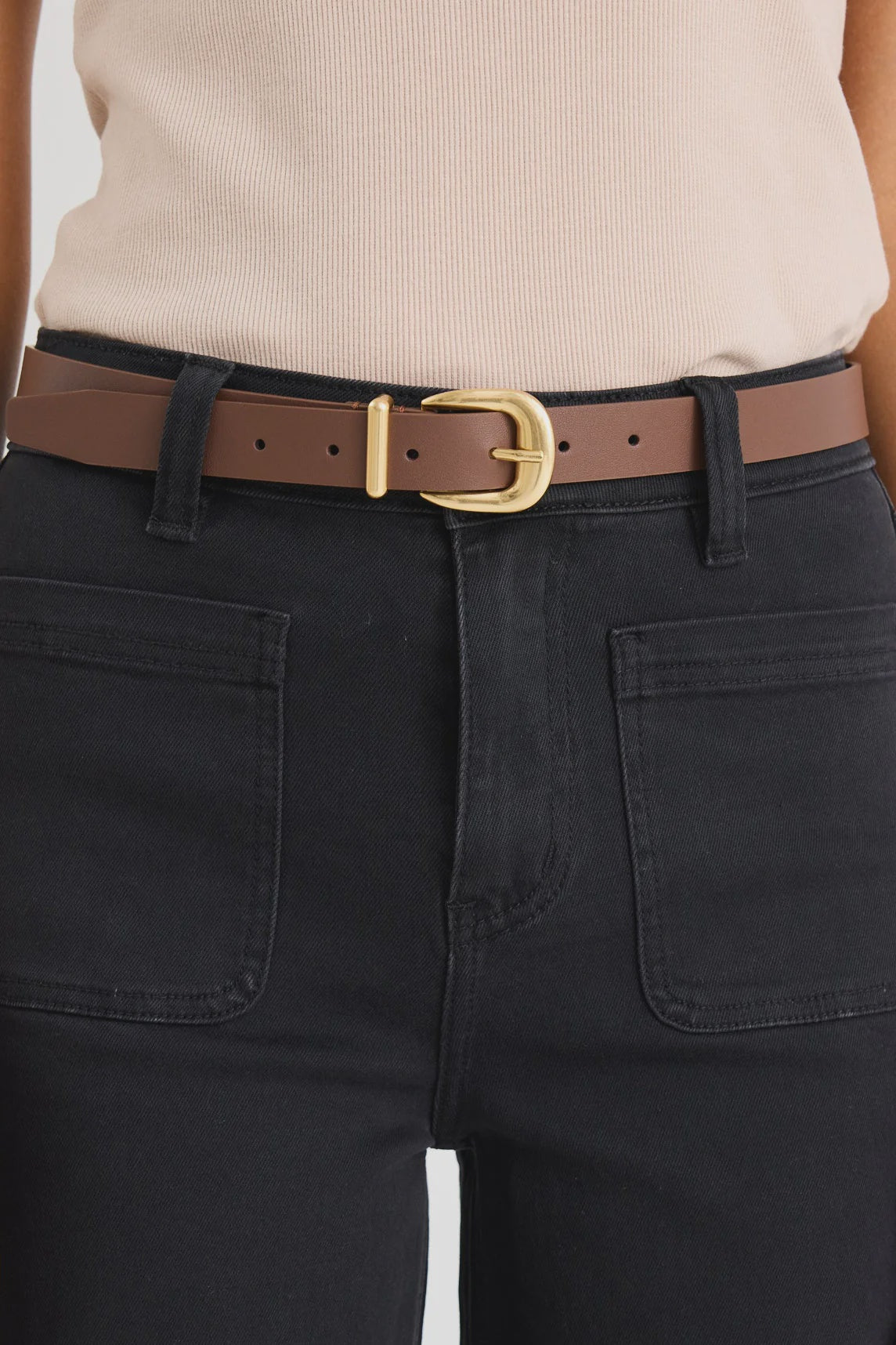 Among the Brave - Brown Leather Belt