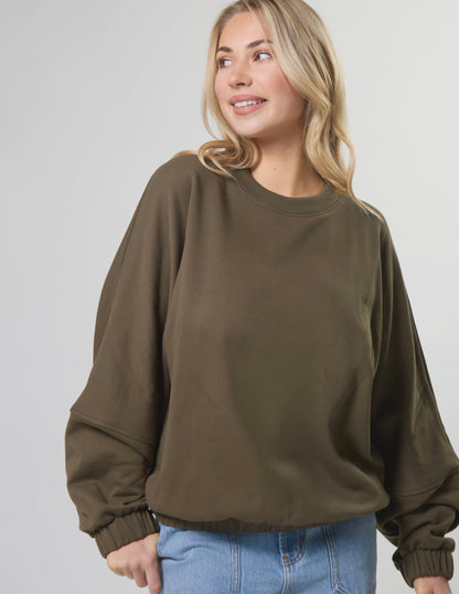 Stella & Gemma | Bubble Sweat | Moss