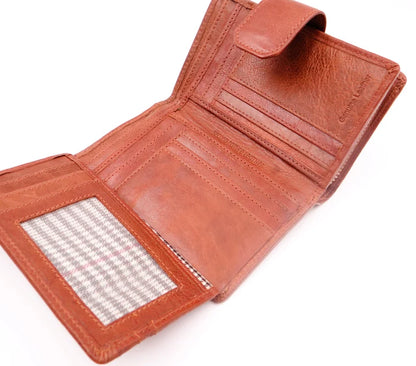 Second Nature Leather | Medium Tab Wallet with Zip | Various Colours