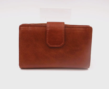 Second Nature Leather | Medium Tab Wallet with Zip | Various Colours