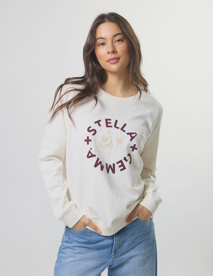 Stella + Gemma Classic Sweat - Cream Burgandy