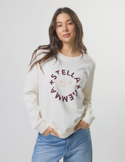 Stella + Gemma Classic Sweat - Cream Burgandy