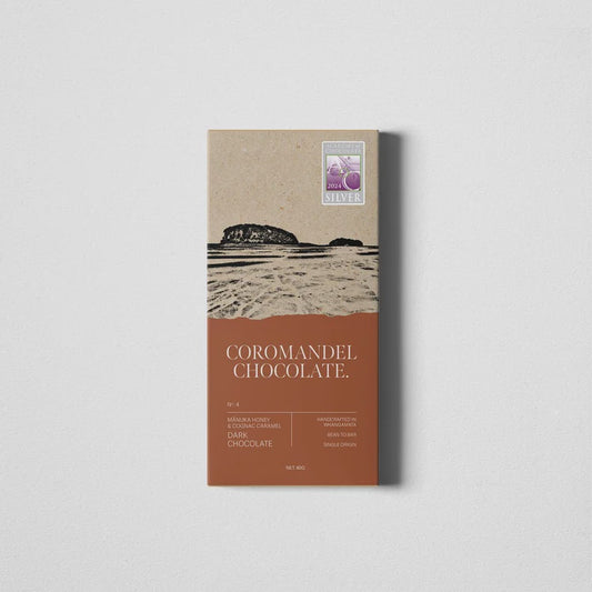 CC 72% Dark Chocolate, Manuka & Cognac Caramel Bar