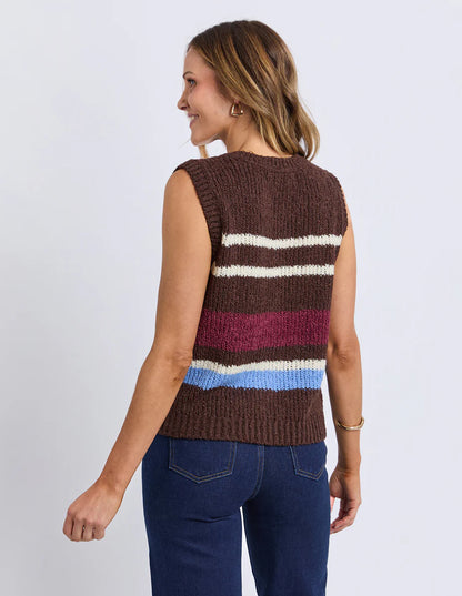 Foxwood - Delta Stripe Knit Vest