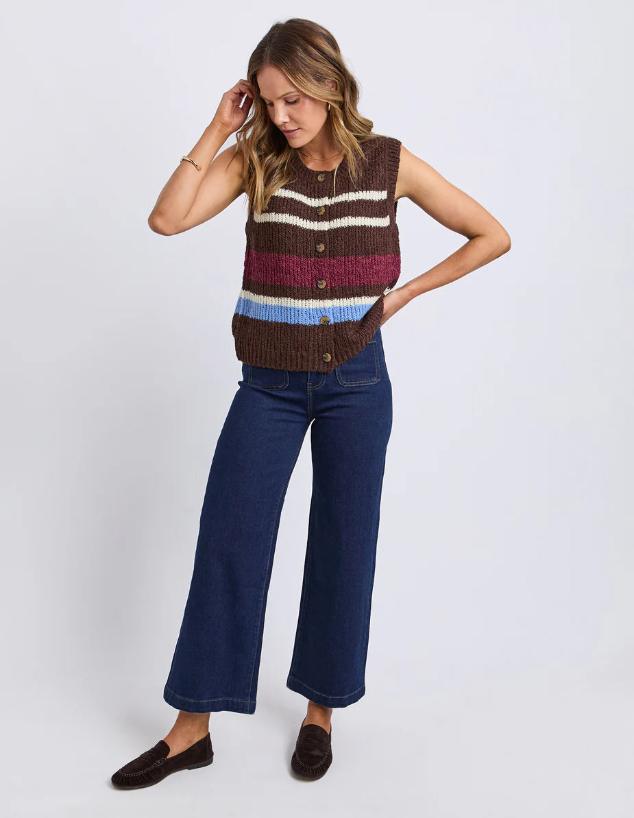 Foxwood - Delta Stripe Knit Vest