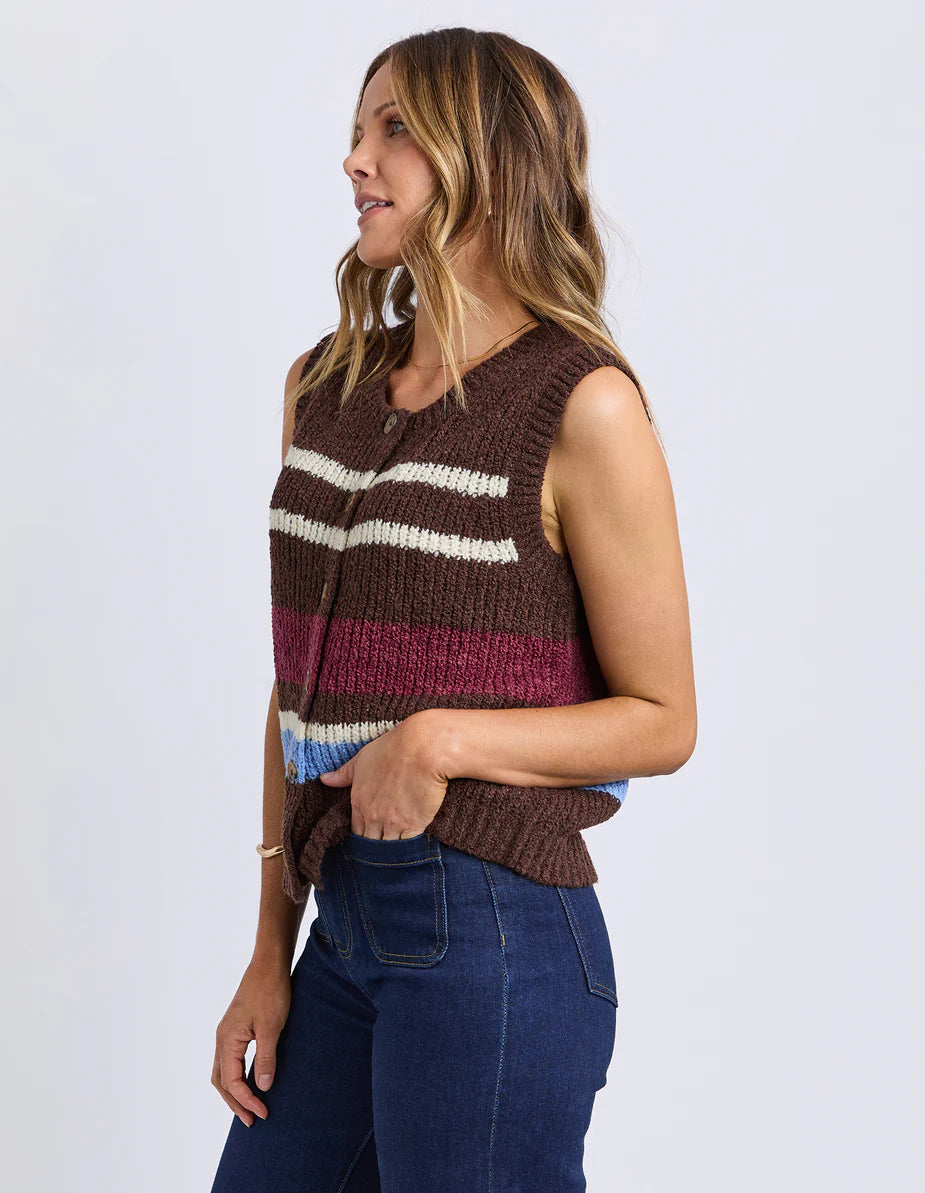 Foxwood - Delta Stripe Knit Vest