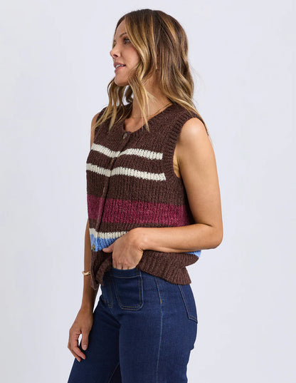 Foxwood - Delta Stripe Knit Vest