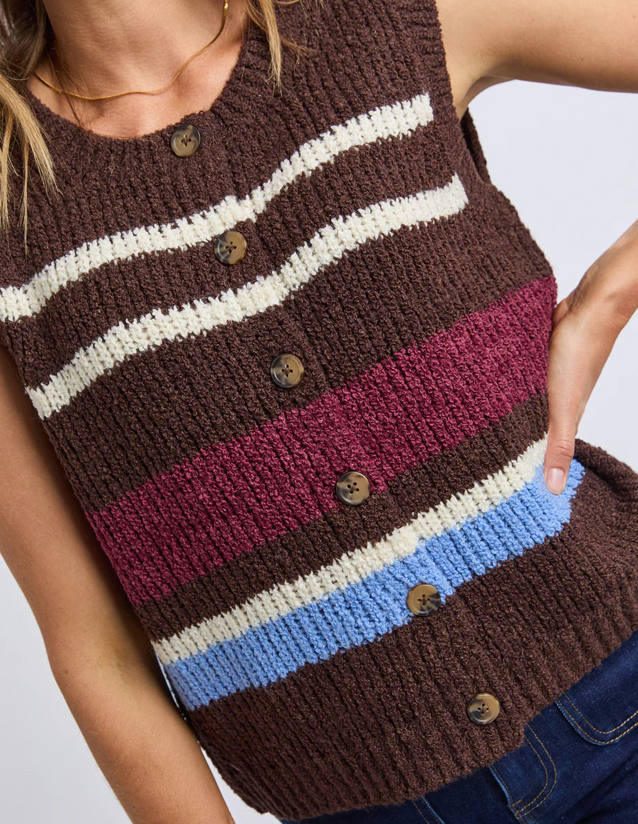 Foxwood - Delta Stripe Knit Vest