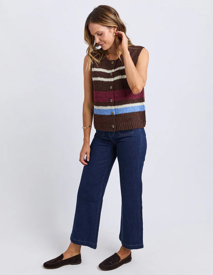 Foxwood - Delta Stripe Knit Vest