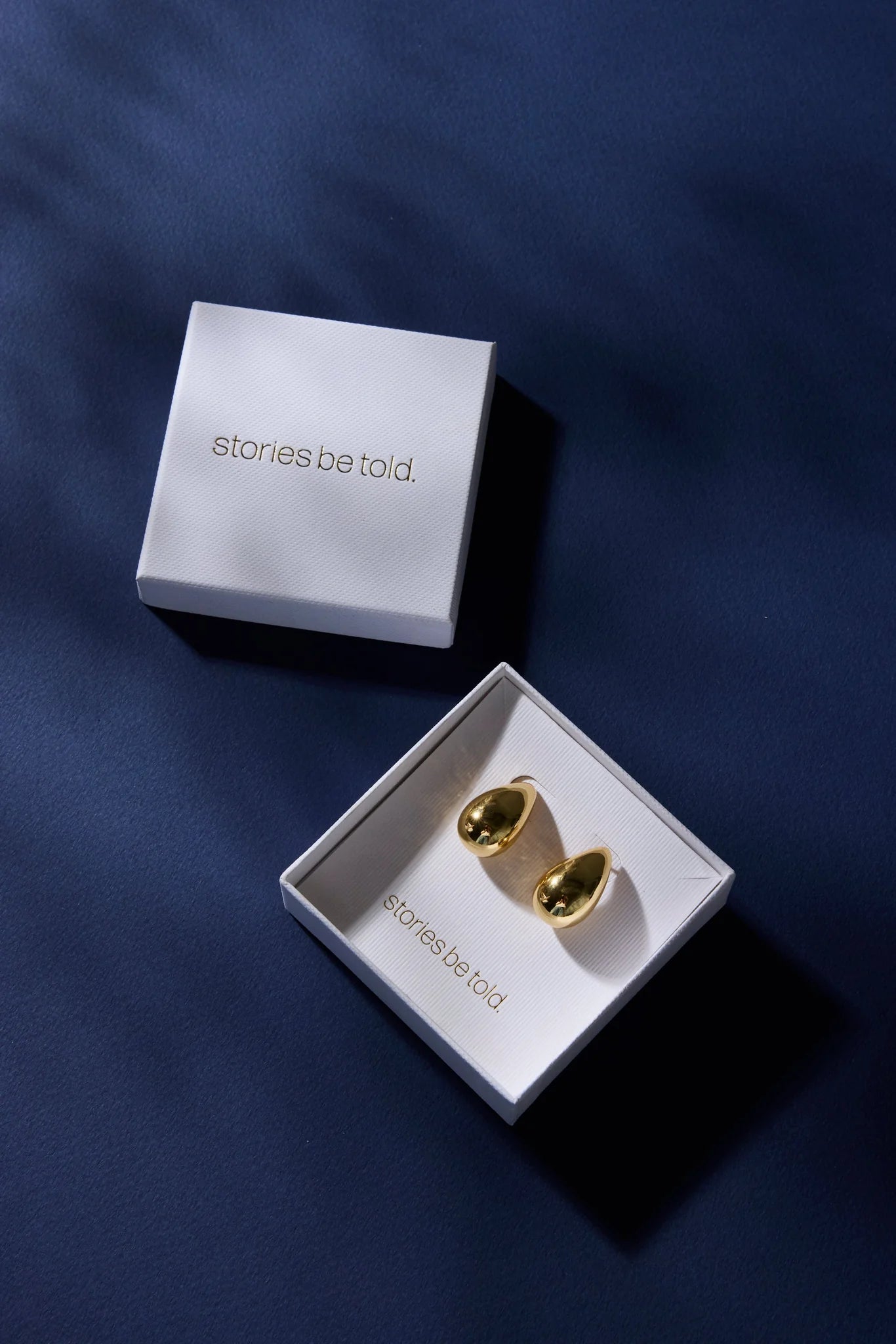 Stories to be Told - Tear Drop Stud Earrings