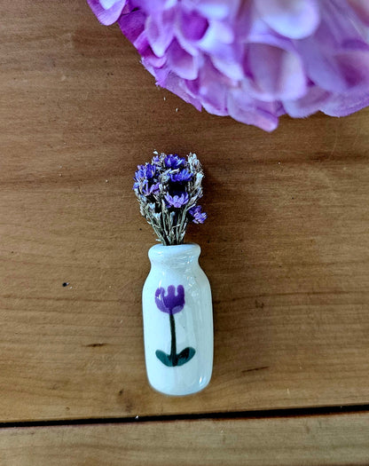 Backyard Ceramics | Dried Flower Vase Magnet | Various Designs