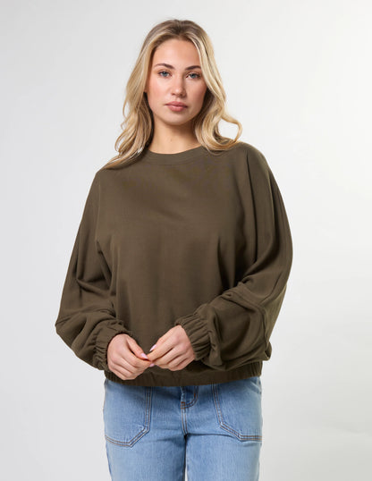 Stella & Gemma | Bubble Sweat | Moss