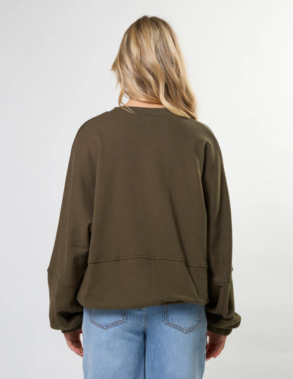 Stella & Gemma | Bubble Sweat | Moss