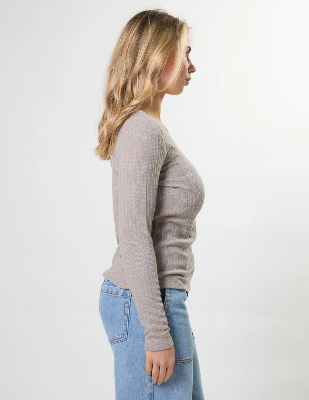 Stella & Gemma Everlay Top - Sable Grey