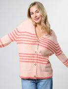 Stella + Gemma | Stripe Cardigan | Canyon Rose