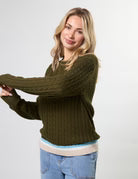 Stella & Gemma Cable Crew Khaki