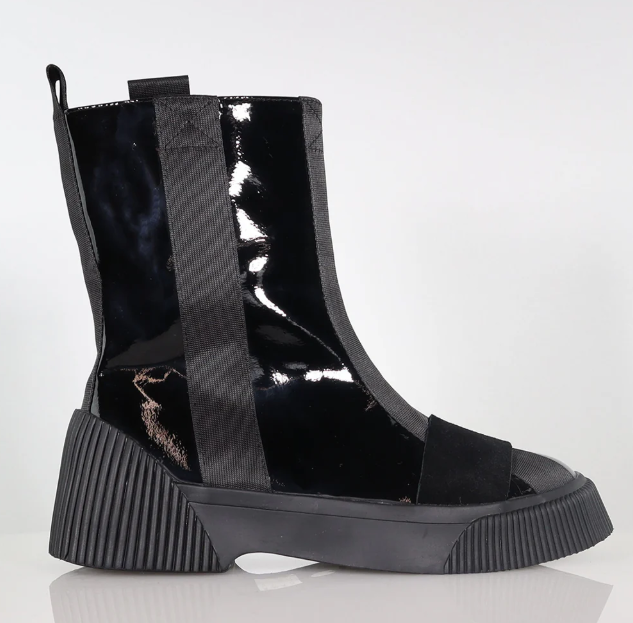 Minx - Edna Boots - Black Patent