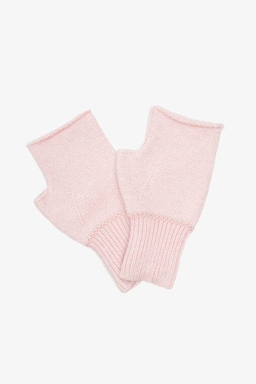 Emilie Fingerless Gloves | Blush