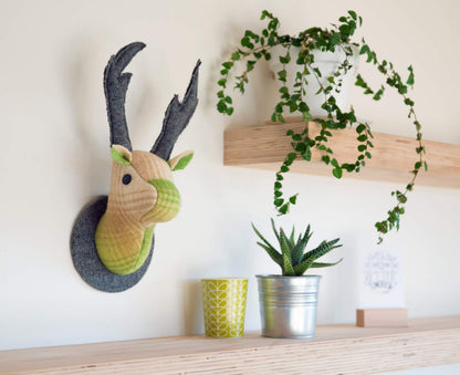 Fully Woolly | Vintage Wool Stag Wall Hanging | Envy