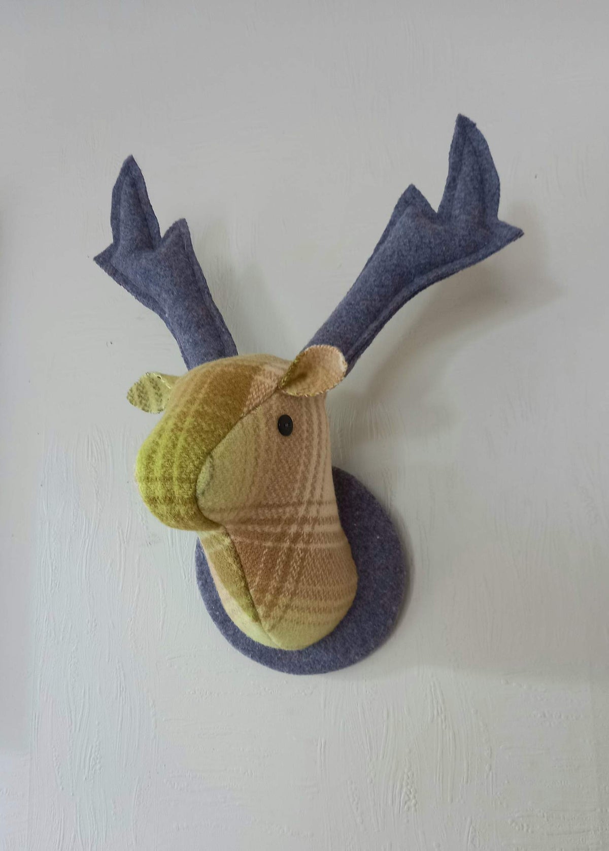 Fully Woolly | Vintage Wool Stag Wall Hanging | Envy