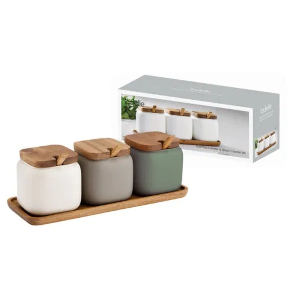Essentials Canister & Spoon Counter Set
