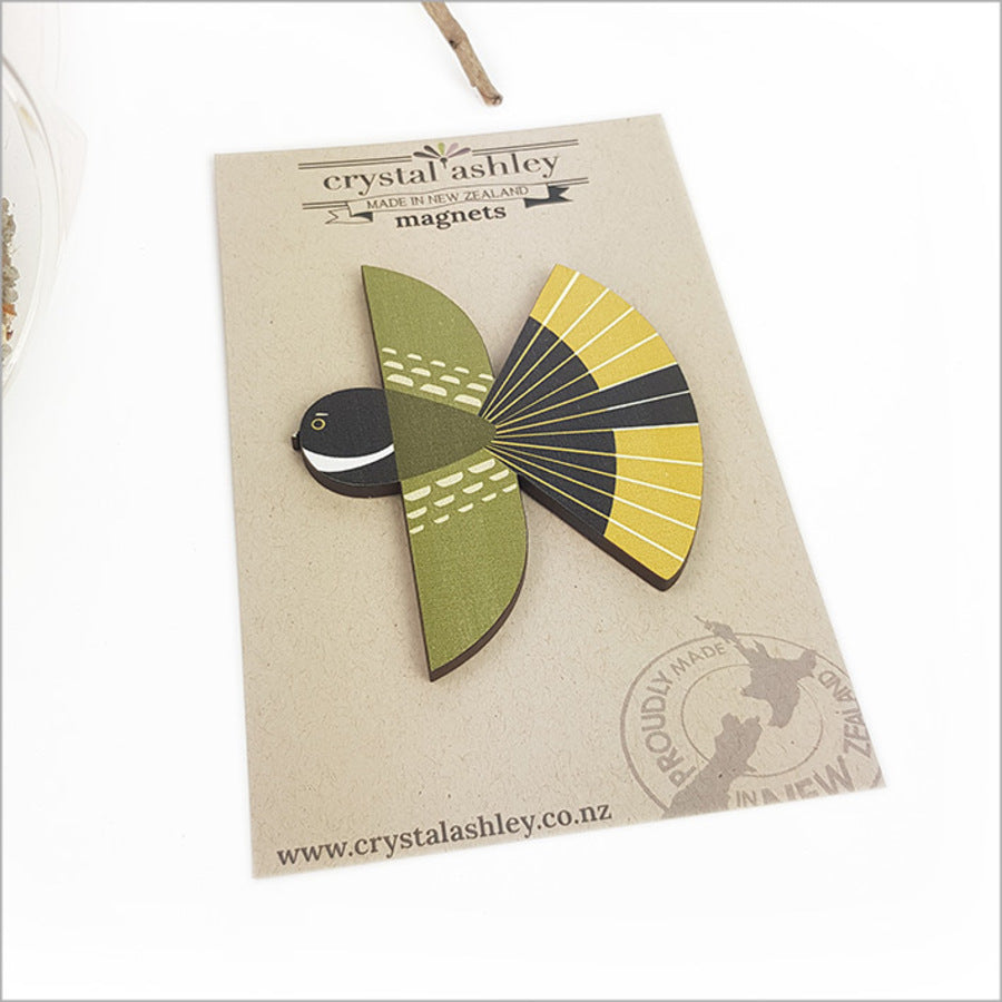 Crystal Ashley - Kiwiana Folk Bird Magnets
