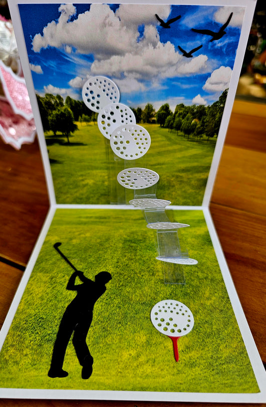 Cards By Flora | Golf FORE! | 3D Card