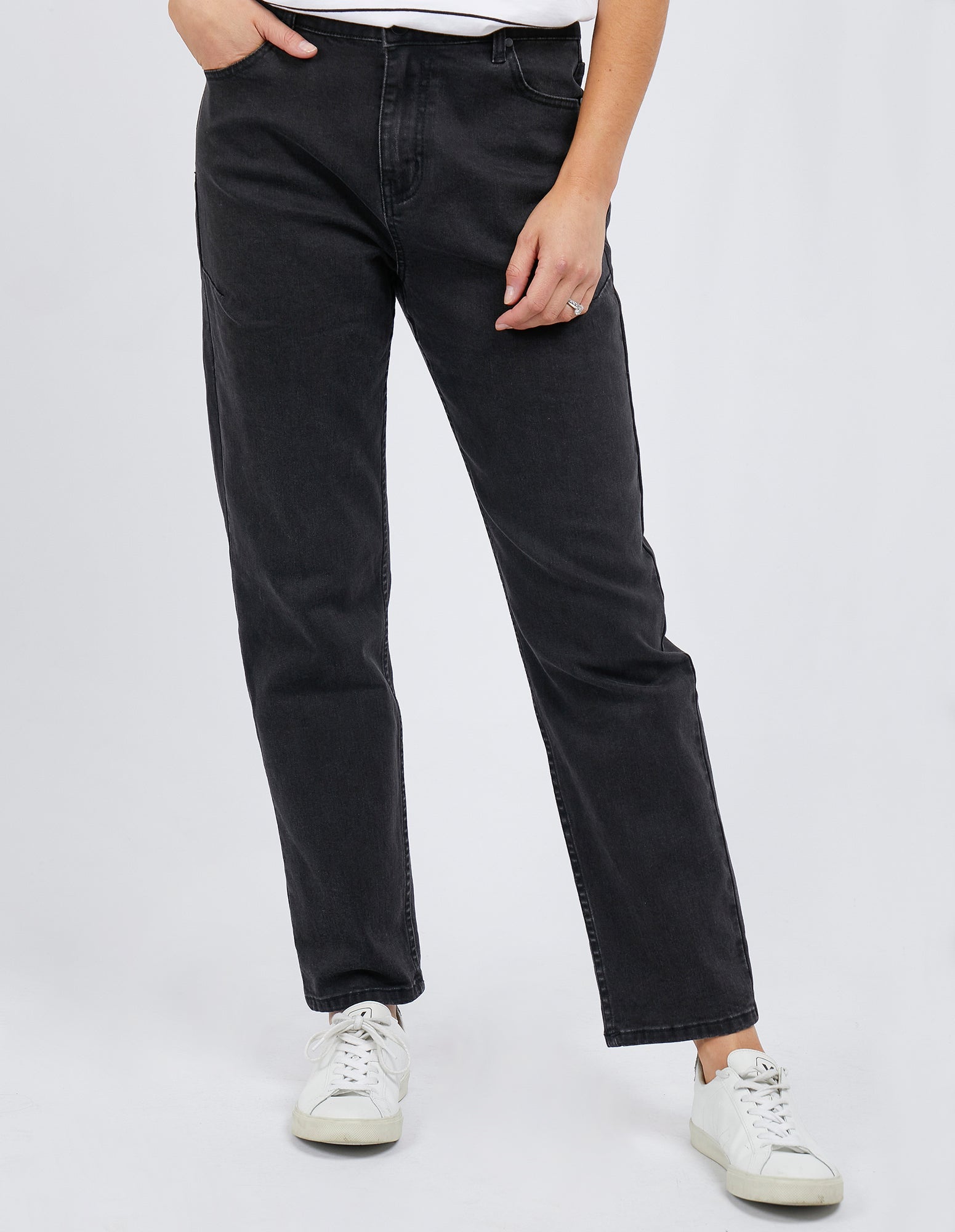 Foxwood - Jean - Barkly Straight Leg - Black - 10