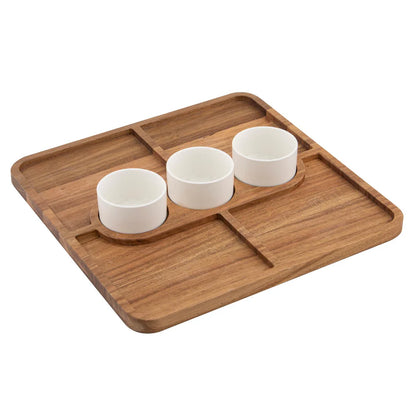 Gather Square Platter with Bowls