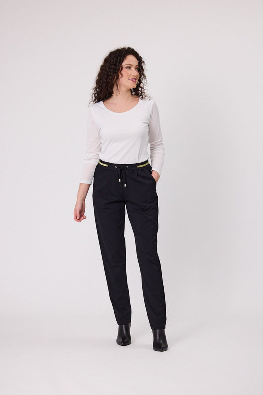 Classified Georgie Pant Black/Gold