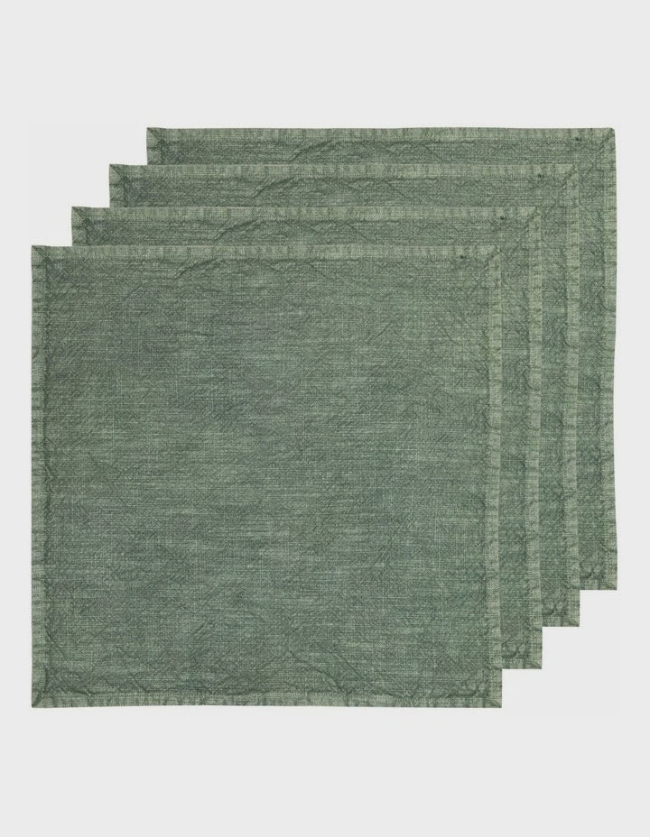 Ladelle Cloth Napkins 4pk - Moss