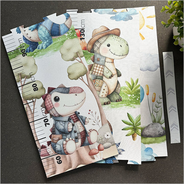 Crystal Ashley - Growth Chart Patchwork Dinosaur MDF)