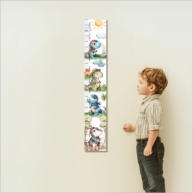 Crystal Ashley - Growth Chart Patchwork Dinosaur MDF)