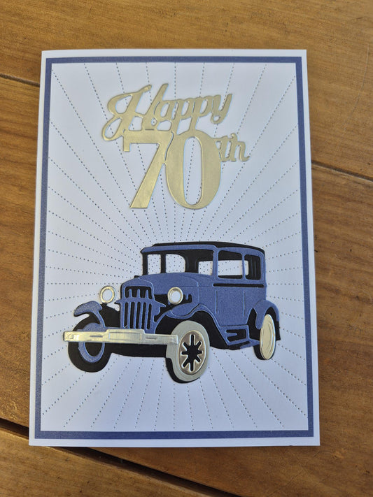 CBF - Happy 70th - vintage car