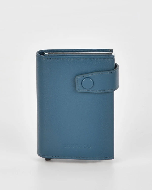 Healy Leather & RFID Safe Metal Card Holder