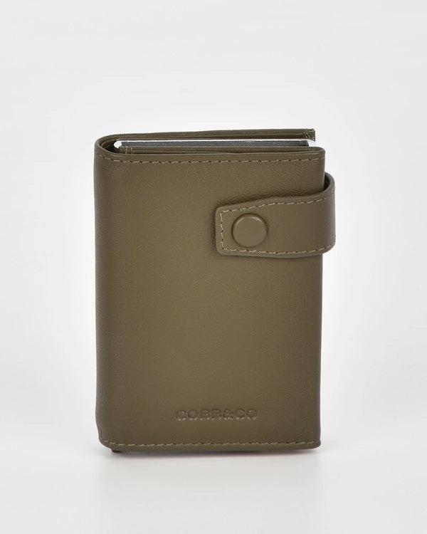 Healy Leather & RFID Safe Metal Card Holder