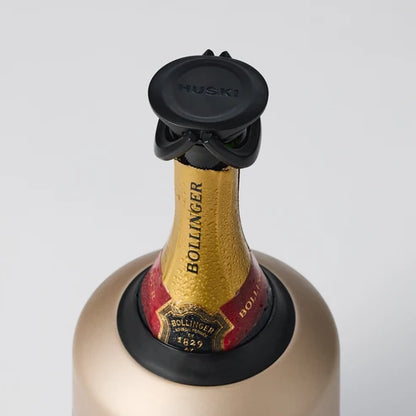 Huski | Bubble Lock Bottle Stopper | Black