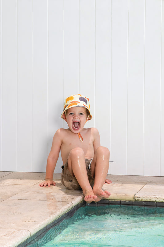 Sundaise | Jasper Swim Bucket Hat | Buses (3 - 6 years)