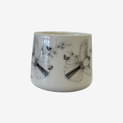 Katy Hayward | Ceramic Mug | Come Fly With Me – Pīwakawaka/ Fantail