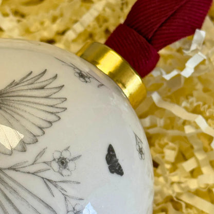 Katy Hayward | Christmas Ornament | Come Fly With Me – Pīwakawaka / Fantail