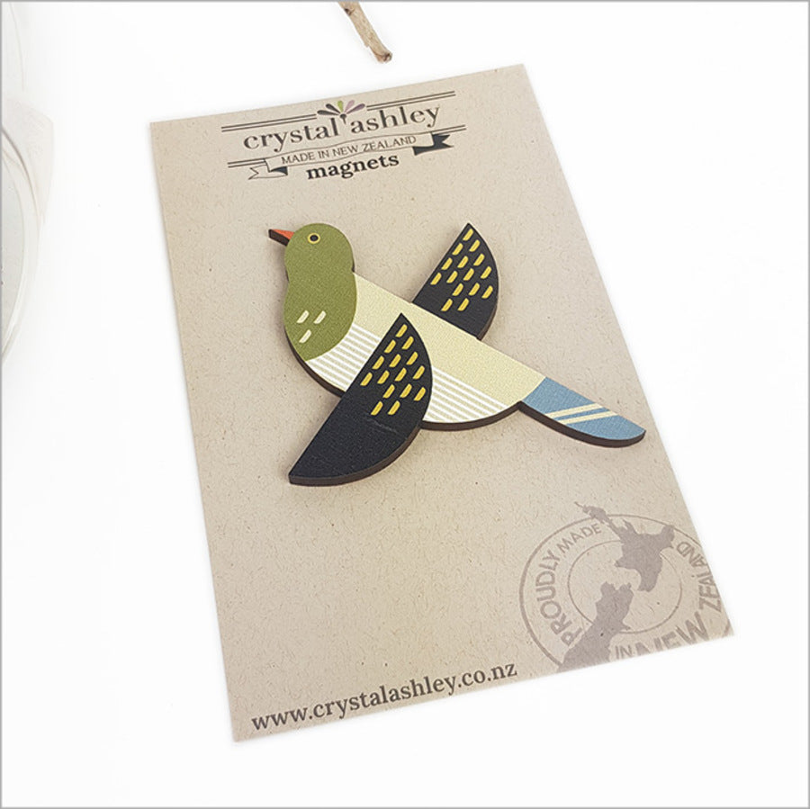 Crystal Ashley - Kiwiana Folk Bird Magnets